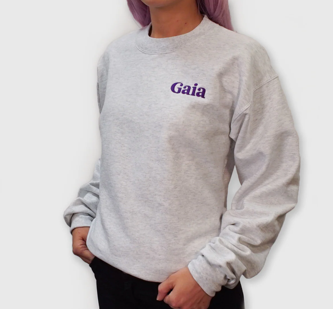Gaia | Unisex Fleece Crew Sweatshirt - Image 3