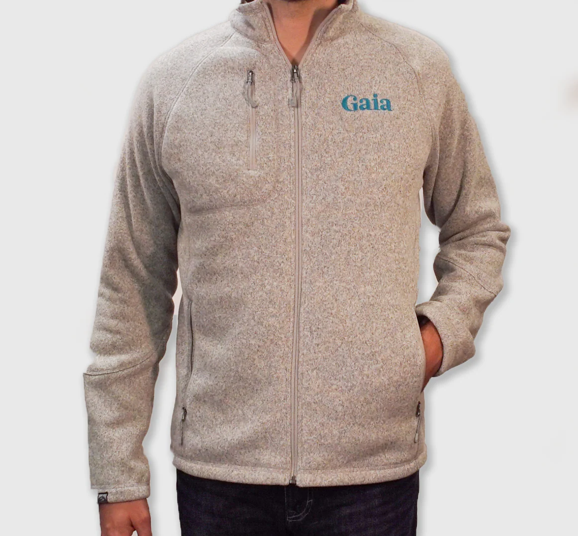 Gaia | Embroidered Fleece Jacket - Men's - Image 3