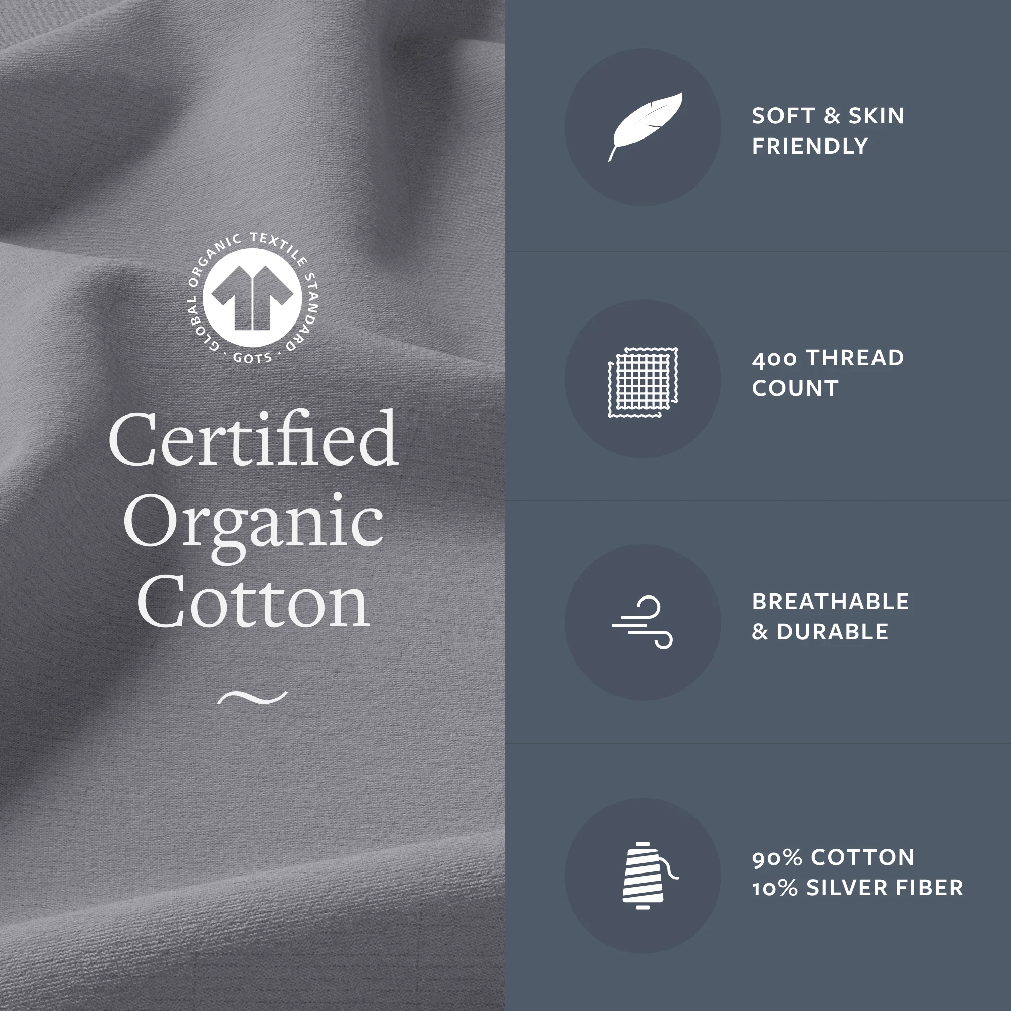 Ground Luxe | Organic Grounding Pillowcase - Image 3