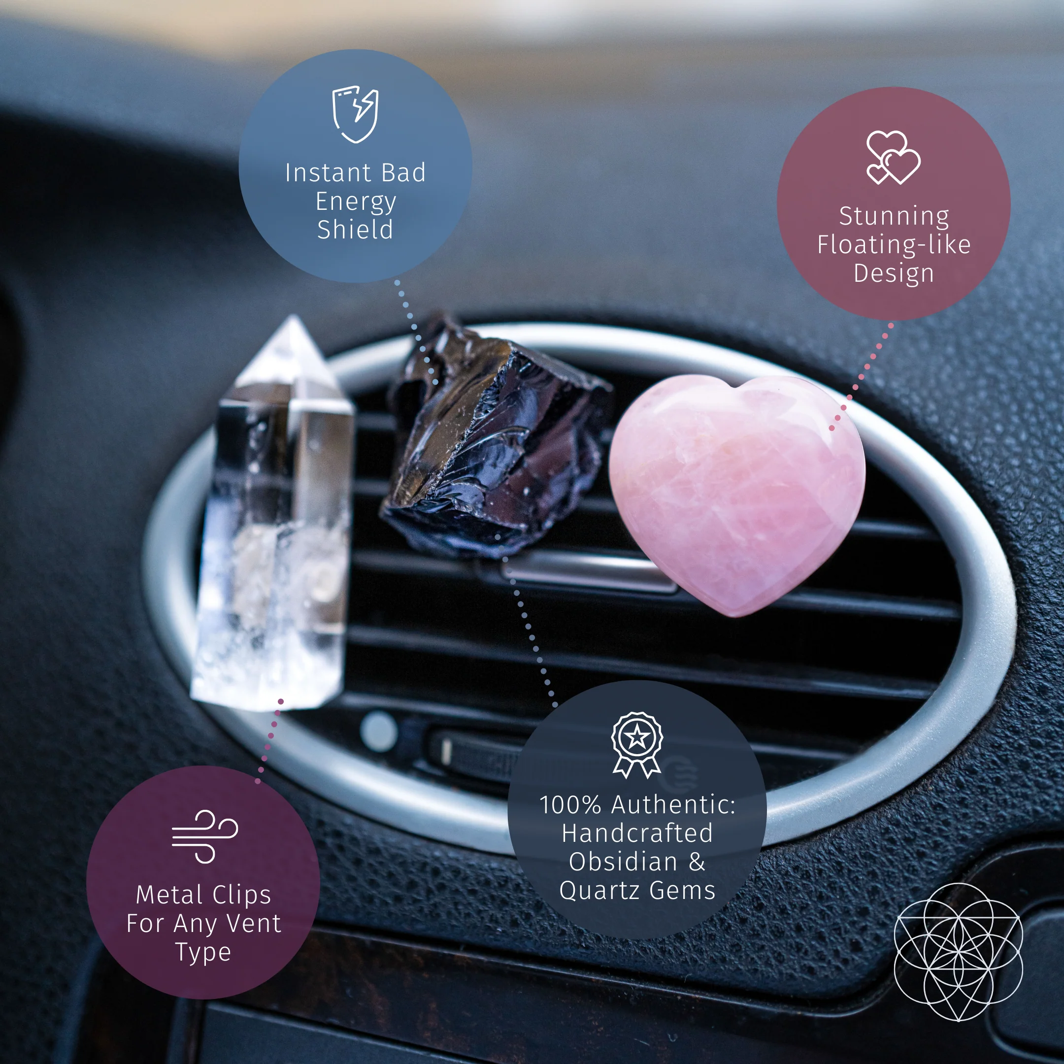 Conscious Items | Spiritual GPS - Guardian Car Crystal Kit - Image 2